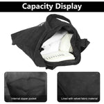 PALAY Tote Bag for Woman with Detachable Crossbody Strap 39x4x37 cm Corduroy | Black