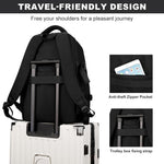 PALAY Backpack for School and Travel with 16 inch Laptop Compartment and Padded Straps | Black