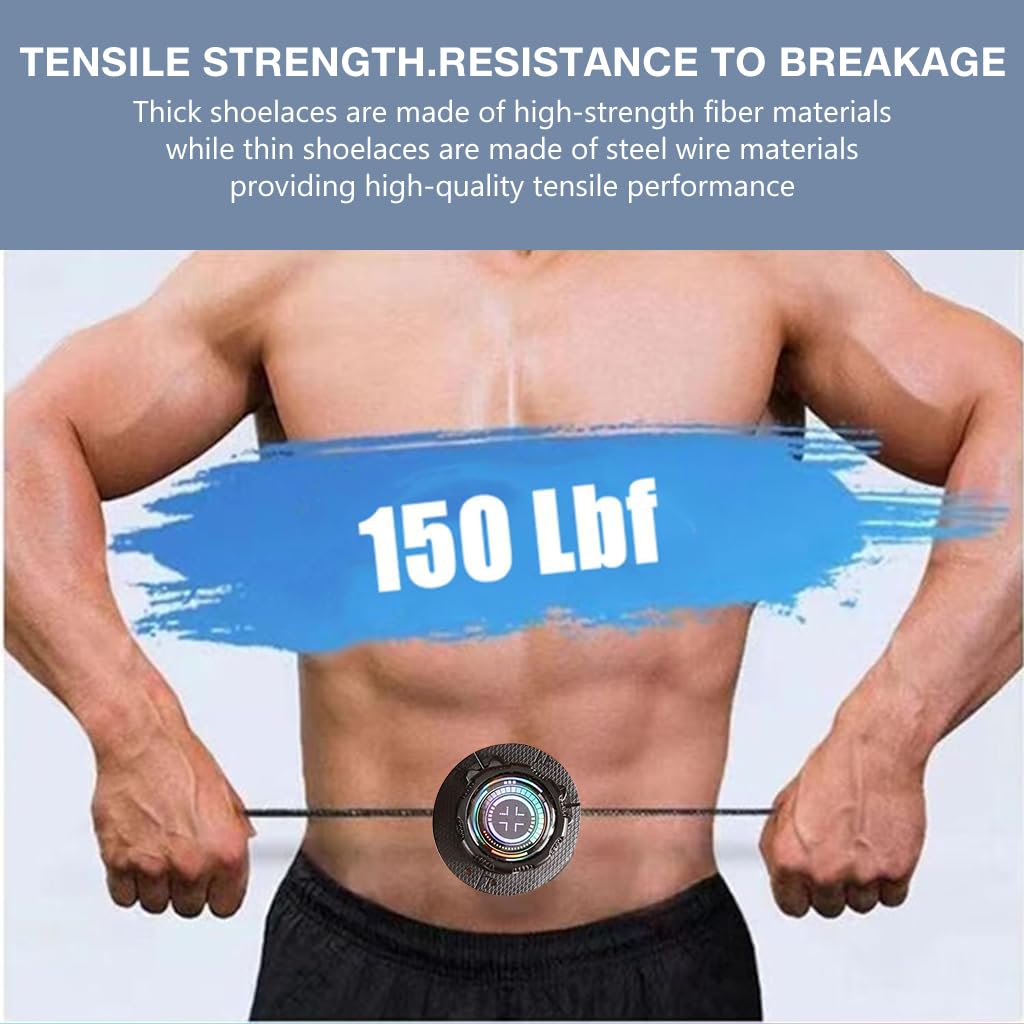 PALAY No Tie Wire Shoelaces for Sneakers with 1.2m Length and Adjustable Knob | Slim Black TPU