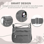 PALAY Women's Crossbody Bag for Everyday Use featuring 10.2x8.2 in Compartments | Waterproof Nylon Shoulder Satchel