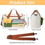 PALAY Duffle Bag for Travel and Gym with 42×27×19 cm Capacity featuring Foldable Strap Design | Water‑Resistant Nylon for Women