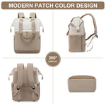 PALAY Laptop Backpack for Women featuring Dual Zipper Wide Open Design and Waterproof Oxford Cloth | Fits 15.6 Inch Laptop