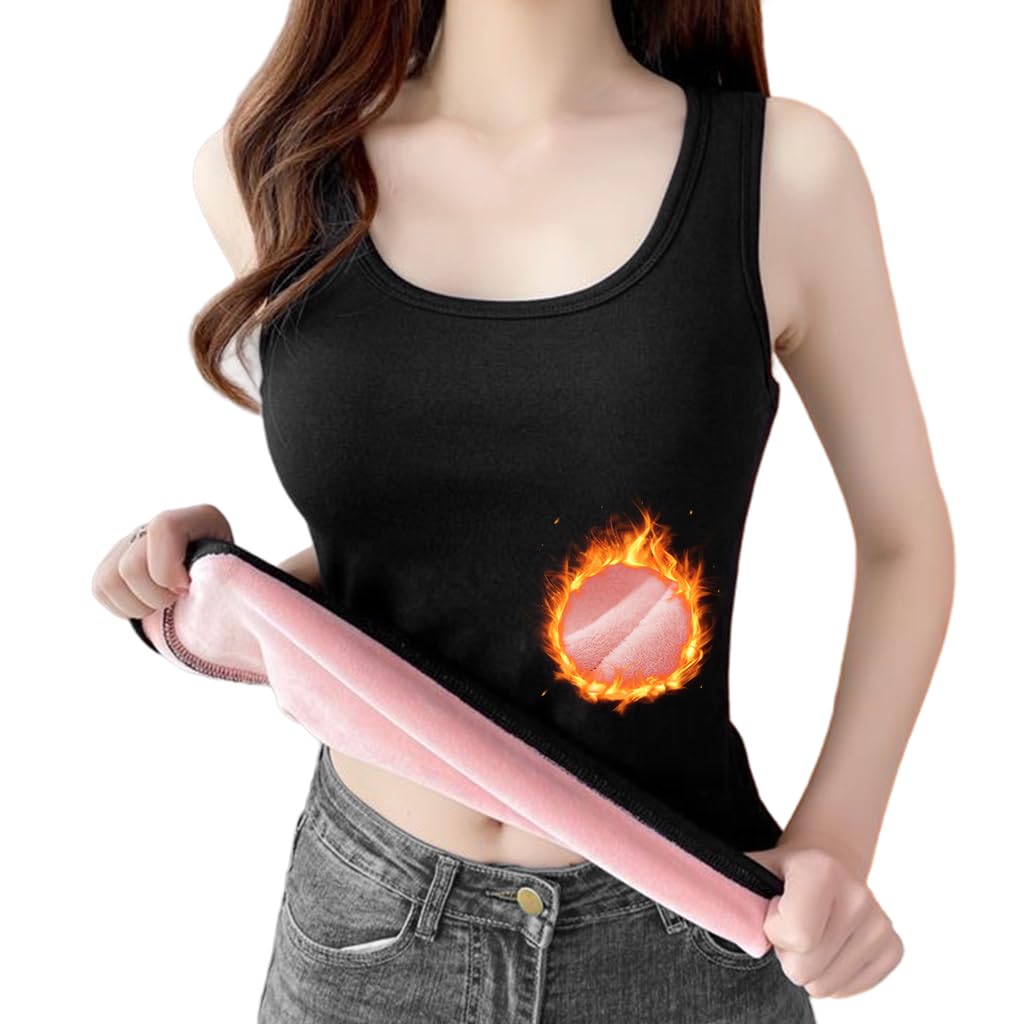 PALAY Thermal Vest Top for Women featuring Fleece Lining and Wide Straps | Winter Warm Layer