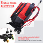 PALAY School Backpack for Girls with Detachable 2 Three Wheel Rollers | PU Fabric Travel Bag