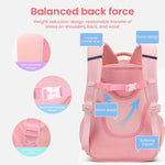 PALAY® School Backpack For Girls, Stellalou Cartoon School Backpack Lightweight Girls Backpack For School, Travel, Camping, Burden-Relief School Backpack For Kids 6-10 Years Old, Pink