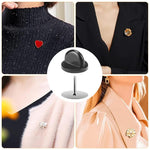 PALAY Rubber Pin Backs for DIY Crafts with Push Pull Locking Design 50 Pairs 10mmx9mm