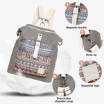 PALAY Women Backpack for Work and Travel with 30x13x38cm Space | Canvas Multiway Bag