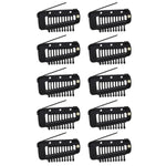 PALAY Chunni Clips for Dupatta and Scarf with Strong Grip Stainless Steel Pins | 10 Pcs Black