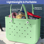 PALAY Shower Caddy Bag for Bathroom and Beach with Mesh Vent Holes 38x30x13 cm EVA