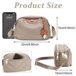 PALAY Women Crossbody Bag for Daily Commute and Travel featuring Double Layer Design | Waterproof Nylon 2 PCS Set
