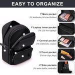 PALAY Backpack for School and Travel with 26L Capacity featuring Padded Straps and Black Nylon Design