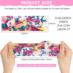 PALAY Girl Headband Set for Daily Wear with Stretchy Knotted Turban | 6pcs Floral Bows