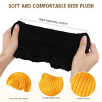 PALAY® 2Pcs Winter Fake Turtleneck Collar Fashion Warm Fake Collar with Flounce Hem Design Fashion Warm Fake Turtleneck Collar Sweater Collar for Crew Neck Sweaters, Blazers(Yellow& White)