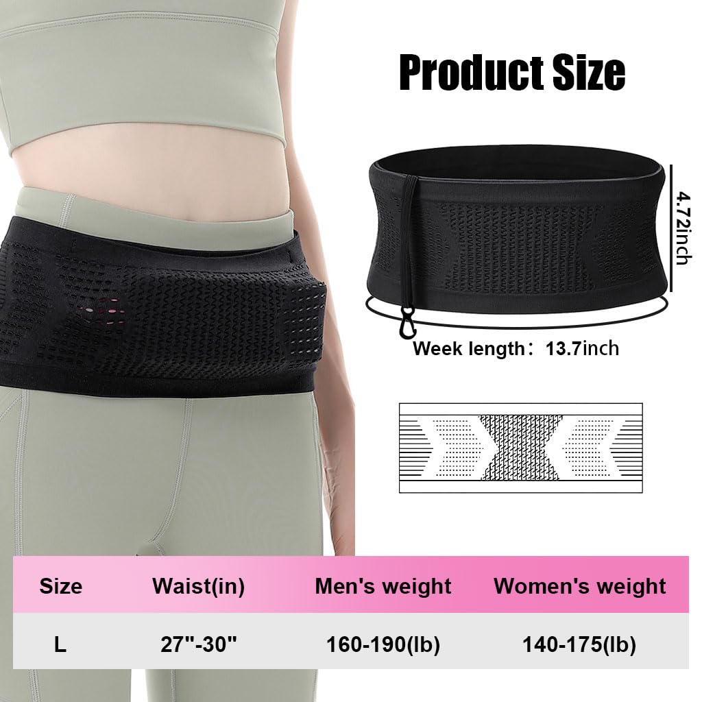 PALAY Slim Running Belt Bag for Workouts and Travel featuring 360° Open Pocket | 2PCS