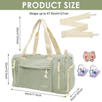 PALAY Travel Duffle Bag for Women with Shoe Compartment and Multi Pockets | Corduroy Tote