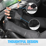 PALAY Hand Gloves for Sun Protection featuring Open Finger Tip & Anti Slip Palm | 3 PCS Ice Silk Cooling for Men and Women