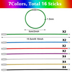 PALAY Keychain Set for Luggage Tags and Kitchen Use with Nylon Coated Steel Wire 48PCS 15cm