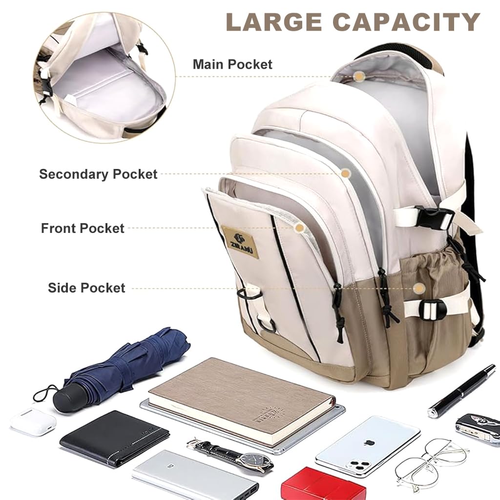PALAY School Backpack for College and Travel with 16 Inch Laptop Compartment and Padded Straps