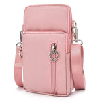 PALAY Crossbody Phone Bag for Women with 3 Layer Design and Earphone Hole | Pink 7.2 in