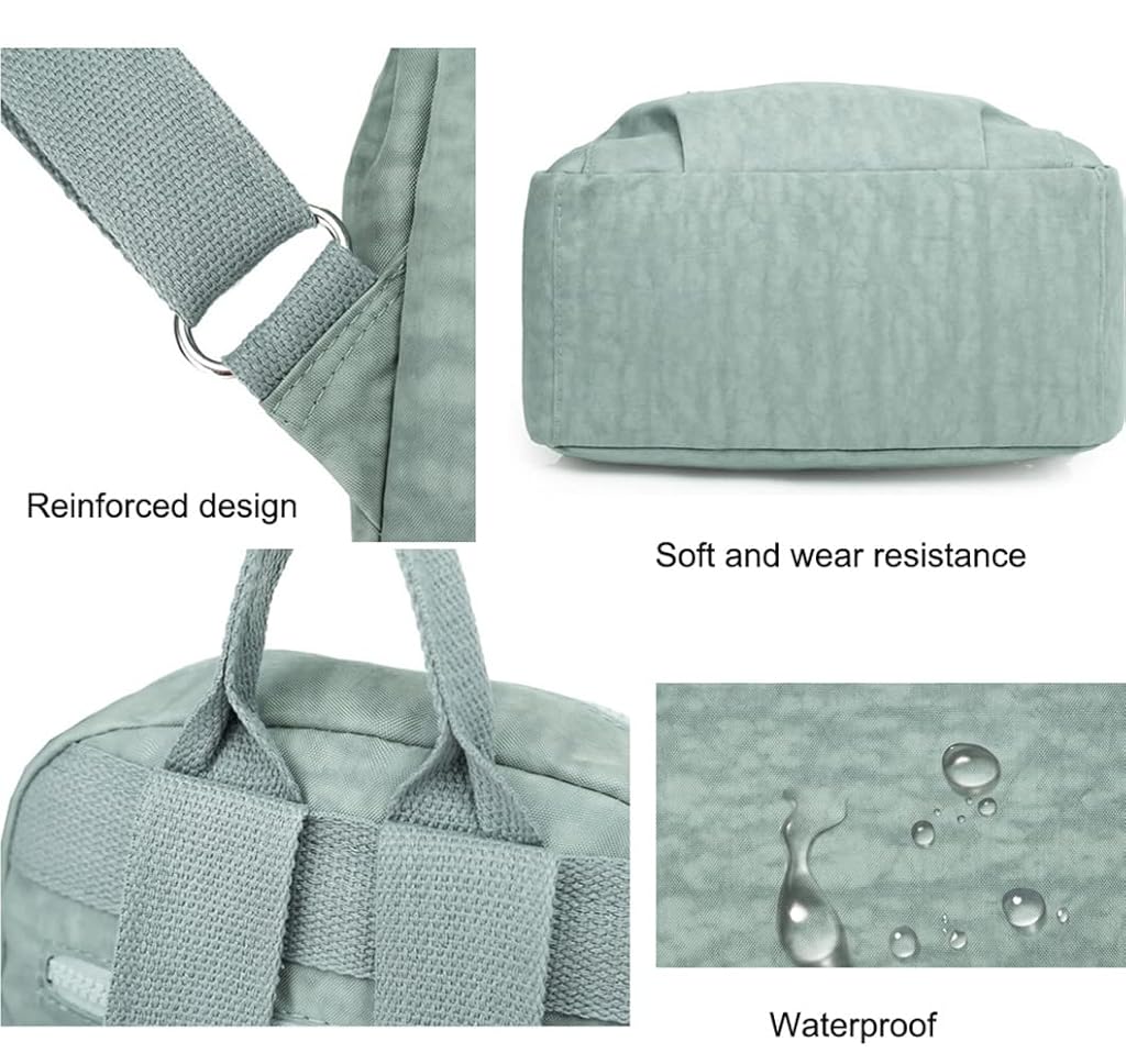 PALAY® Womens Backpack Nylon Shoulder Bag Small Casual Antitheft Multifunction School Daily Girls Travel 3 PCS