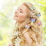 PALAY Hair Clips Set featuring 14 Pcs 3.54 in Pearl Butterfly Design for Girls and Women