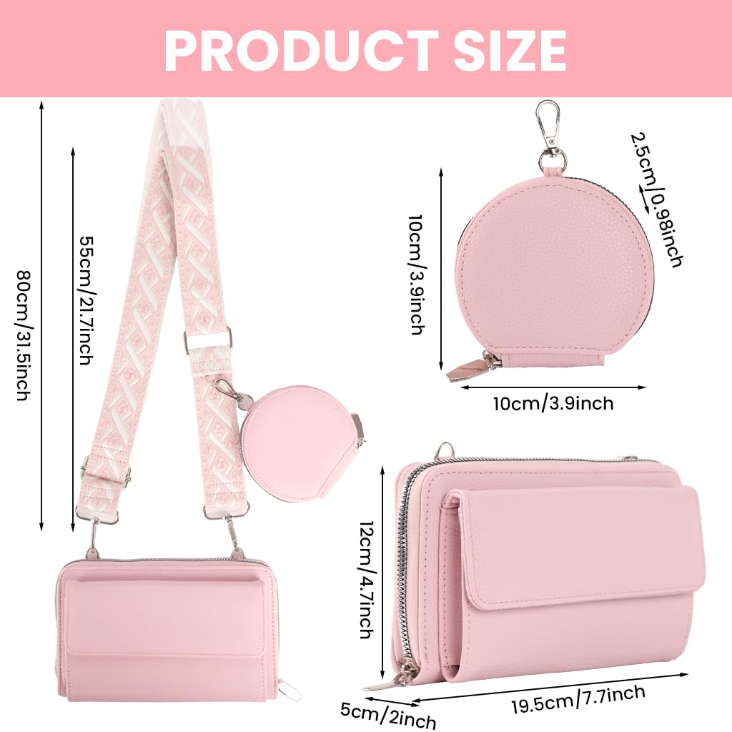 PALAY Crossbody Bag for Everyday Use with Adjustable Nylon Strap and PU Leather Pouch | Compact Multi Compartment Design for Women