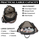PALAY Backpack for Women with 3 in 1 Convertible Tote Design and Woven Shoulder Strap