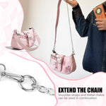 PALAY Shoulder Bag for Women featuring 22.5x3.5x12cm Size and Detachable Chain Strap | Y2K Pink Hobo Style