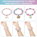 PALAY Beads Bracelet for Girls featuring Unicorn Mermaid Charms | 3 Pcs Friendship Gift Set