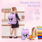 PALAY Kuromi Backpack for School Girls 7–12 with Multi Layer Storage and Ergonomic Straps