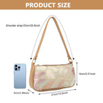 PALAY Shoulder Bag for Women with Beaded Floral Sequin Design 28x6x15cm | Elegant Evening Handbag