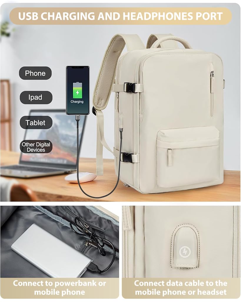 PALAY Travel Backpack for Men with 14 in Laptop Sleeve and Separate Shoe Compartment | Waterproof Polyester Design