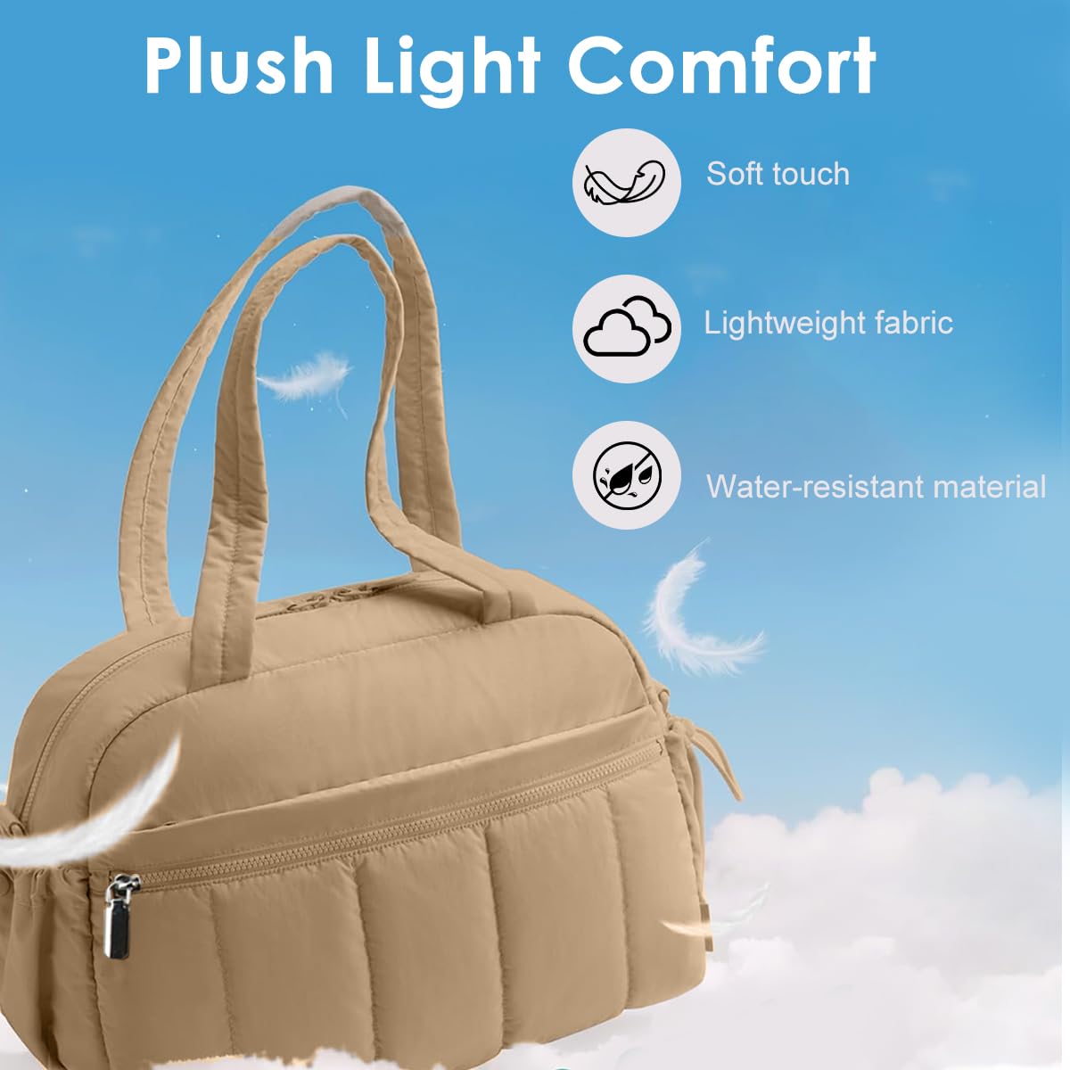 PALAY Gym Bag for Women with Wet Pocket 30×19×42 cm Water Resistant Nylon | Travel Duffle