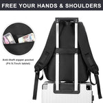 PALAY Backpack for School and Travel with 26L Capacity featuring Padded Straps and Black Nylon Design