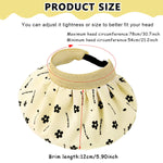 PALAY Sun Hat for Women with 5.12 in Wide Brim featuring Open Crown Straw Headband | UV Protection