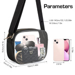 PALAY Crossbody Bag for Women with Adjustable Strap and 7.8x2.76 in Capacity | Transparent PU Frame Design