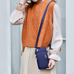 PALAY Small Crossbody Wallet Phone Bag for Women with Card Slots and Adjustable Strap | Waterproof Oxford Cloth Handbag