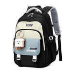 PALAY School Backpack for Students with 3 Zip Compartments and Padded Shoulder Straps | Khaki Casual Style