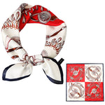 PALAY Satin Square Scarf for Women featuring 23×23 in design with silky polyester | Red