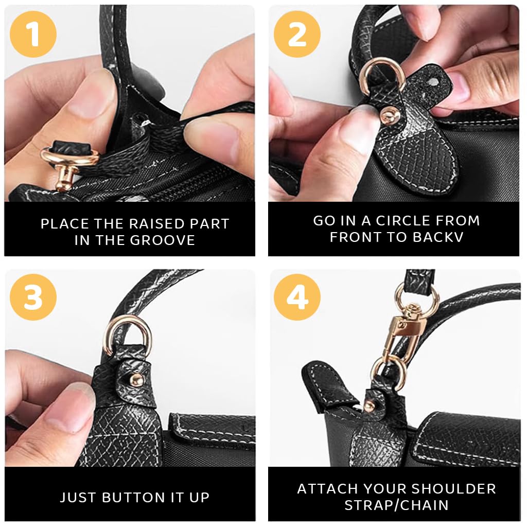 PALAY Bag Leather Strap Replacement for Crossbody and Shoulder Bags with 47 Inch Adjustable Quick Release PU Leather Design | 3PCS Set