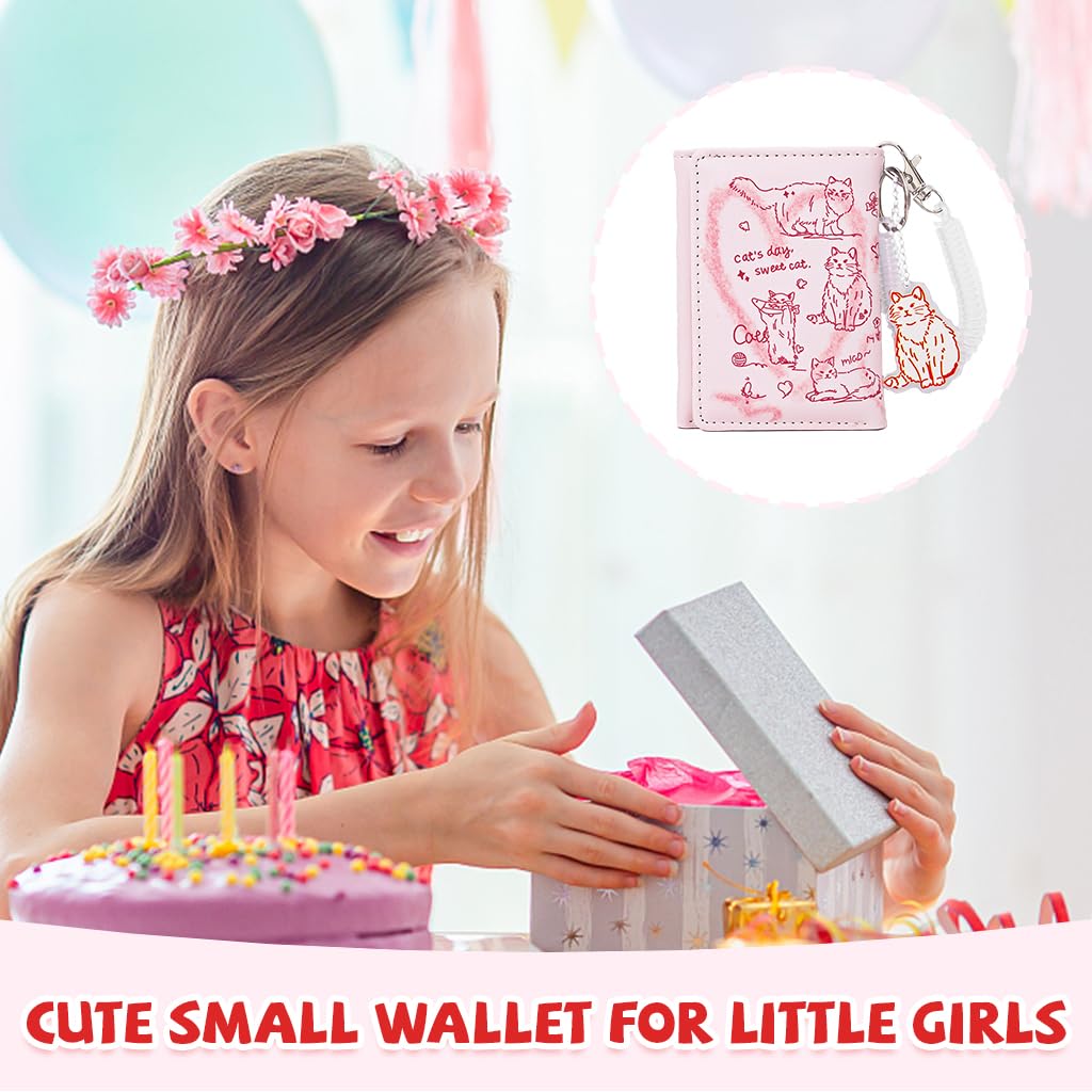 PALAY Women Wallet for Daily Use with 6 Card Slots and Snap Closure | Pink PU Purse