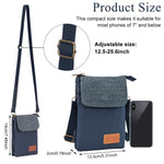 PALAY Phone Sling Bag for 7 Inch and Below Phones with Multi Layer Design Canvas Style