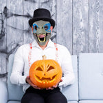 PALAY® Mattel Dominion Velociraptor Blue Dinosaur Mask, Movie-inspired Role Play with Opening Jaw, Realistic Design Cosplay mask