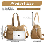 PALAY® Travel Handbags for Women, Casual Shoulder Bag Women Hand Bag Fashion Nylon Hand Bag with Removable Shoulder Strap Women Tote Bag Crossbody Bag Lightweight Tote Bag for Travel, 38x20x31cm