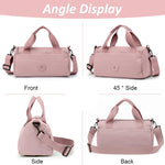 PALAY Crossbody Bag for Women 30x13x20cm with Removable Adjustable Strap and Oxford Cloth | Pink Lightweight Sling Purse for Travel