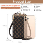 PALAY Crossbody Phone Bag for Women with 7in Size and Adjustable Detachable Strap | Brown PU Leather Wallet Purse