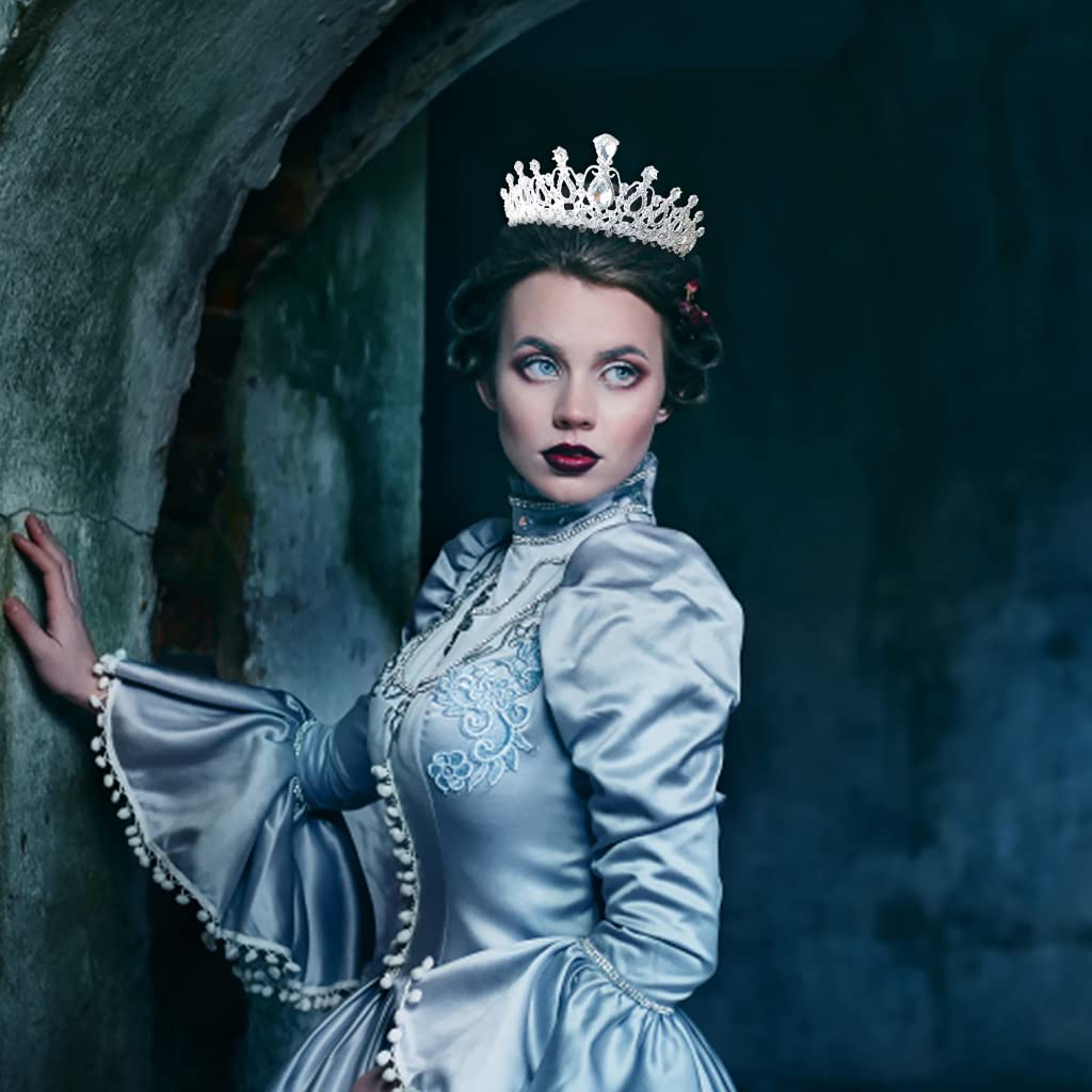 PALAY Crystal Tiara Crown for Weddings and Proms featuring Side Comb Design | Alloy and Rhinestones 5.9×1.8 in