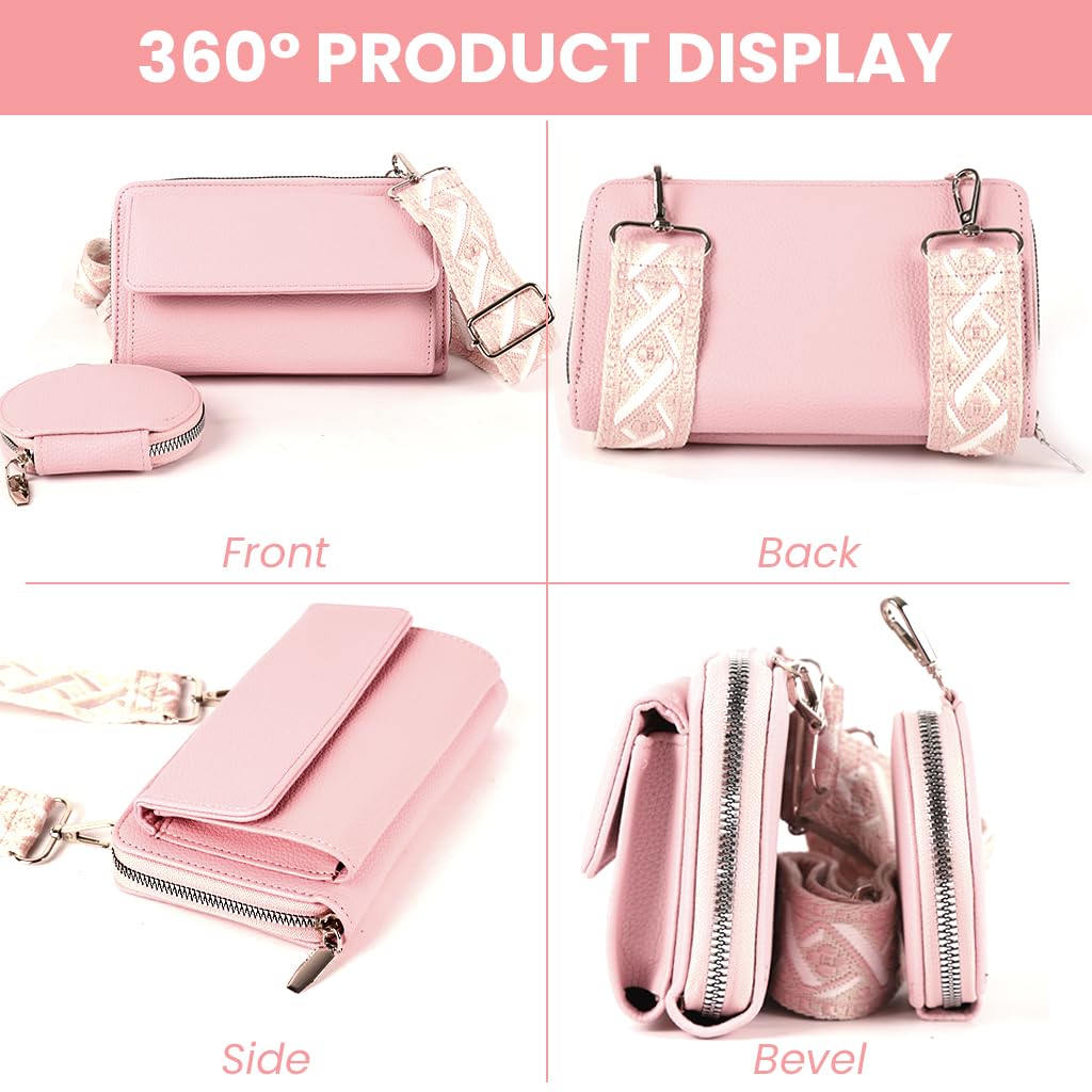 PALAY Crossbody Bag for Everyday Use with Adjustable Nylon Strap and PU Leather Pouch | Compact Multi Compartment Design for Women