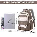 PALAY School Backpack for Travel and Hiking with Dual Handles and Breathable Back Support | Nylon and Oxford Fabric