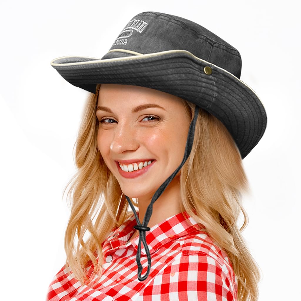 PALAY Sun Hats for Women with 9.5 cm Wide Brim and Detachable Neck Flap | Adjustable Fit for Outdoor Use